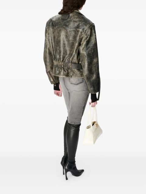 Marine Serre knee-kength midi skirt - Grey