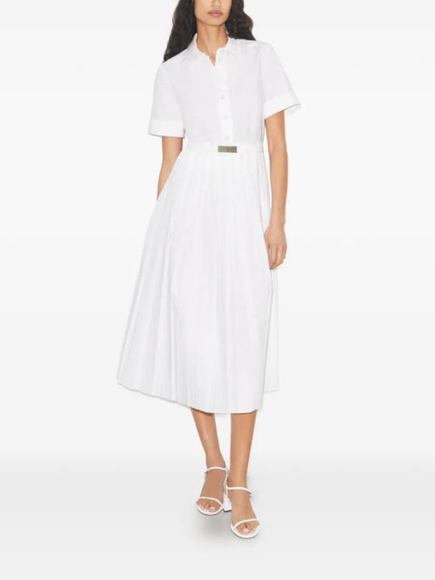 Tory Burch pleated poplin shirtdress - White - zdjęcie produktu nr 2