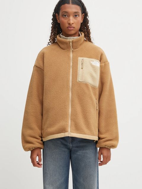 The North Face kurtka sportowa dwustronna Yumiori kolor brązowy przejściowa NF0A8E87QV31