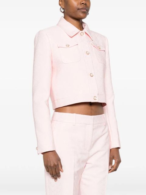 Casablanca button-up cropped jacket - Pink