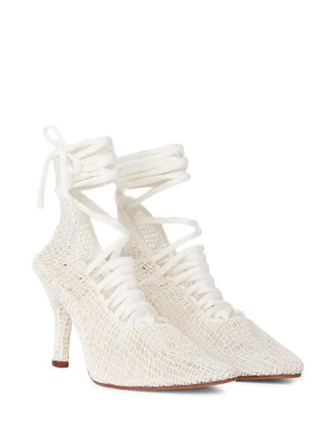 Isa Boulder leather pumps - White - zdjęcie produktu nr 2