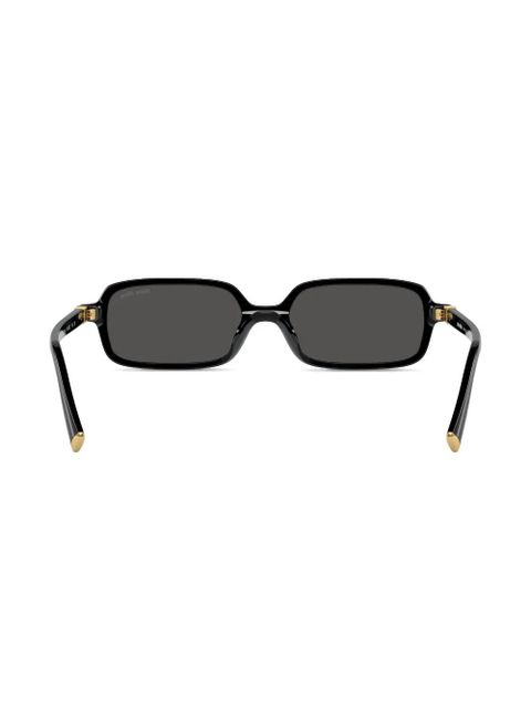 Miu Miu Eyewear rectangle frame sunglasses - Black