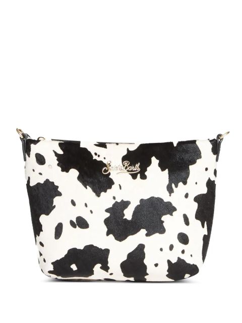 MC2 Saint Barth Aline cow-print leather clutch bag - White - zdjęcie produktu nr 1