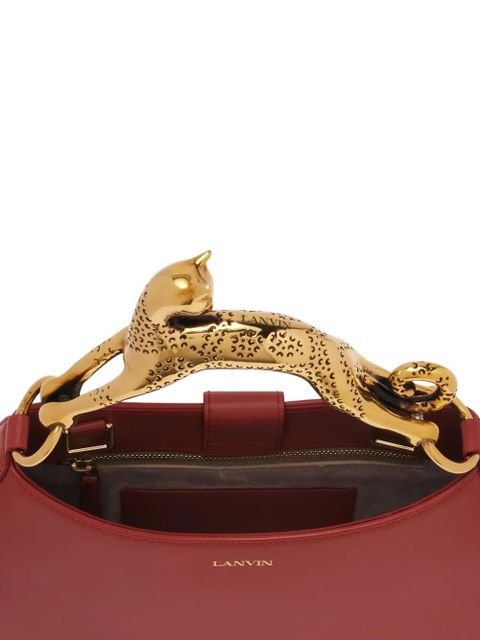 Lanvin embellished-handle tote bag - Red