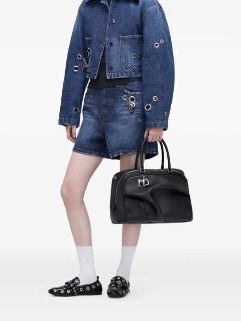 Marc Jacobs logo-charm tote bag - Black