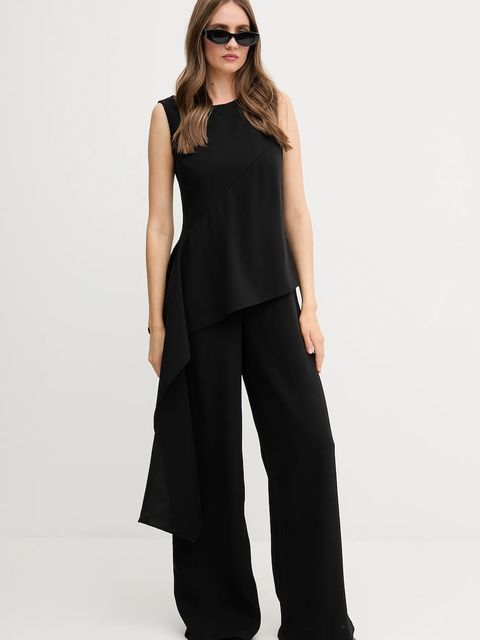 Sandro Ferrone kombinezon kolor czarny z dekoltem okrągłym S23XBEBRACCINI - zdjęcie produktu nr 2