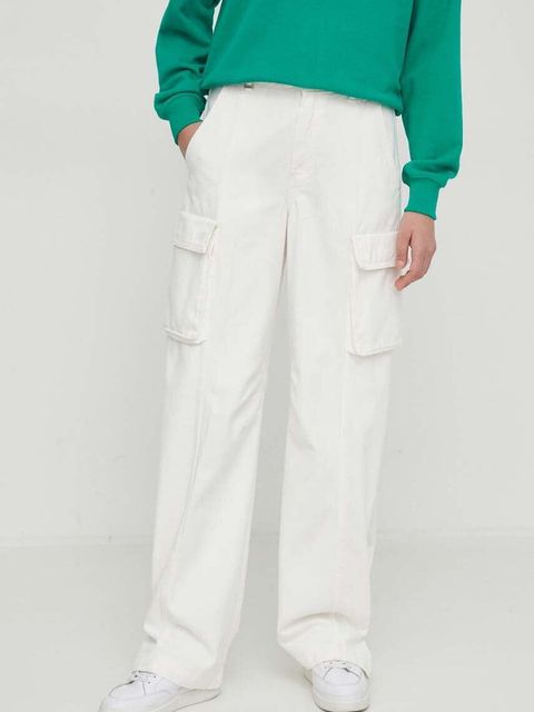 United Colors of Benetton jeansy damskie kolor biały - zdjęcie produktu nr 1