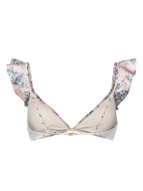 ZIMMERMANN Halliday Spliced Frill bikini top - Pink - zdjęcie produktu nr 2