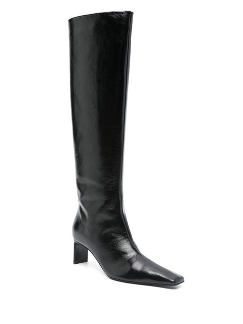 KHAITE 55mm Ona knee-high boots - Black