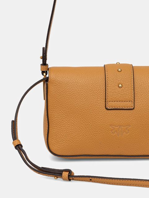 Pinko torebka skórzana kolor pomarańczowy 104340 A2OX