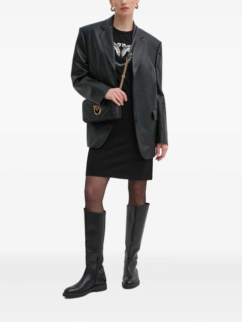 PINKO embellished graphic mini dress - Black - zdjęcie produktu nr 2