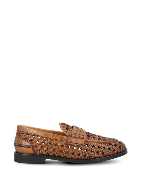 Miu Miu woven leather loafers - Brown - zdjęcie produktu nr 1