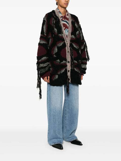 ETRO distressed-effect cardigan - Black