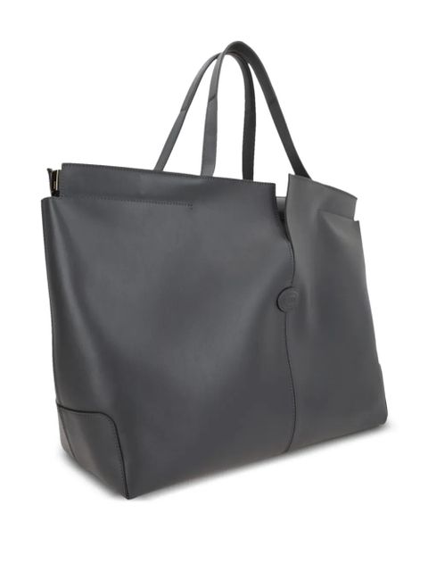 Tod's medium leather tote bag - Grey
