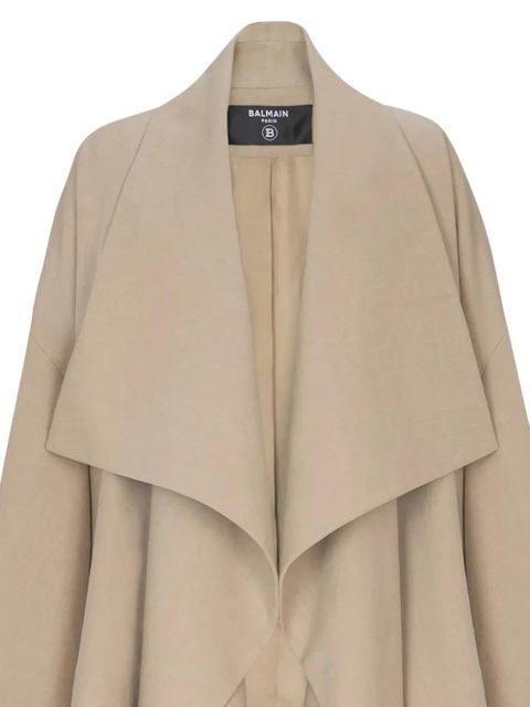 Balmain loose gabardine jacket - Neutrals - zdjęcie produktu nr 2