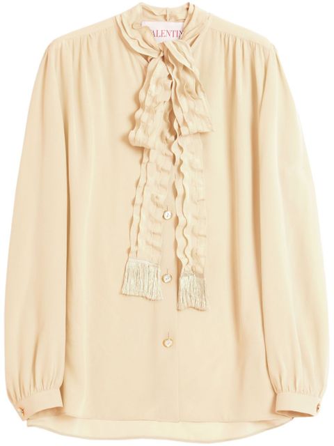 Valentino Garavani crepe de chine shirt - Neutrals