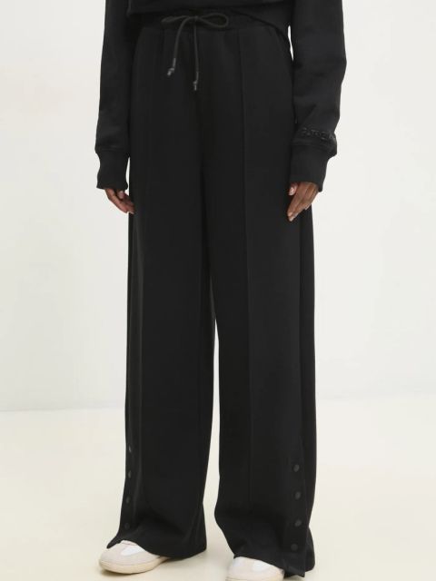 Patrizia Pepe spodnie dresowe kolor czarny gładkie 8P0701 J219