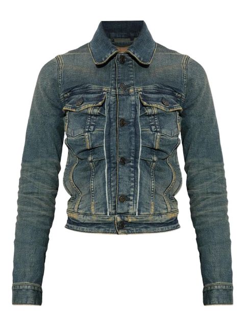 Balenciaga button-fastening denim jacket - Blue - zdjęcie produktu nr 1