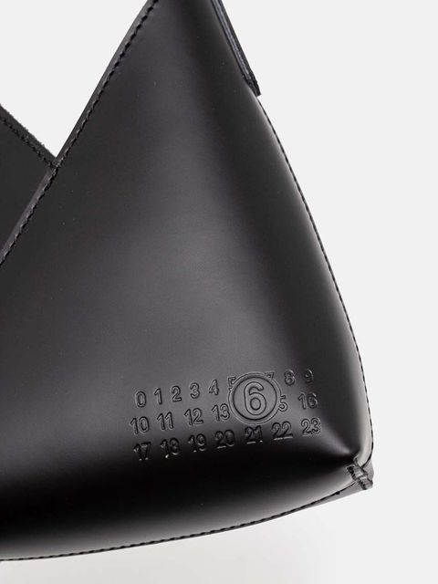 MM6 Maison Margiela saszetka skórzana kolor czarny SB6ZI0014.P7183