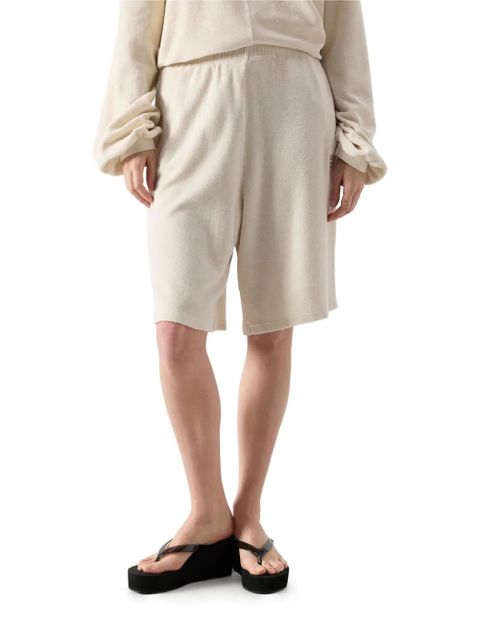 American Vintage Fuxow elasticated bermuda cotton shorts - Neutrals