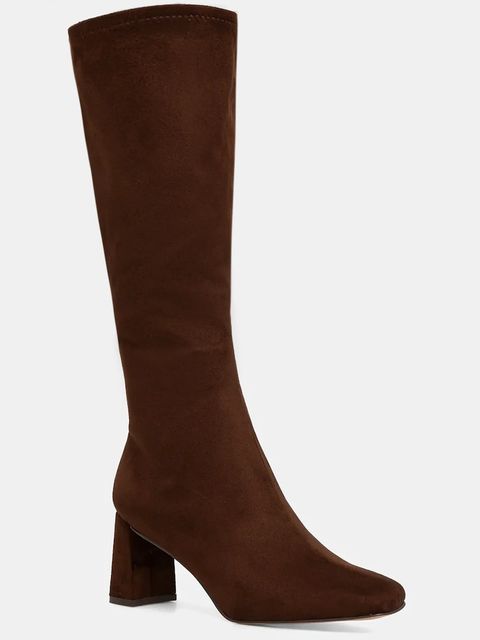 Steve Madden kozaki Holly damskie kolor brązowy na słupku 11003501 - zdjęcie produktu nr 1