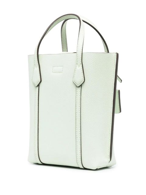 Tory Burch mini Perry leather tote bag - Green
