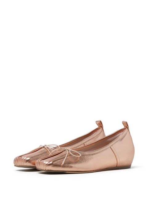 Simone Rocha pleated toe ballerina shoes - Pink