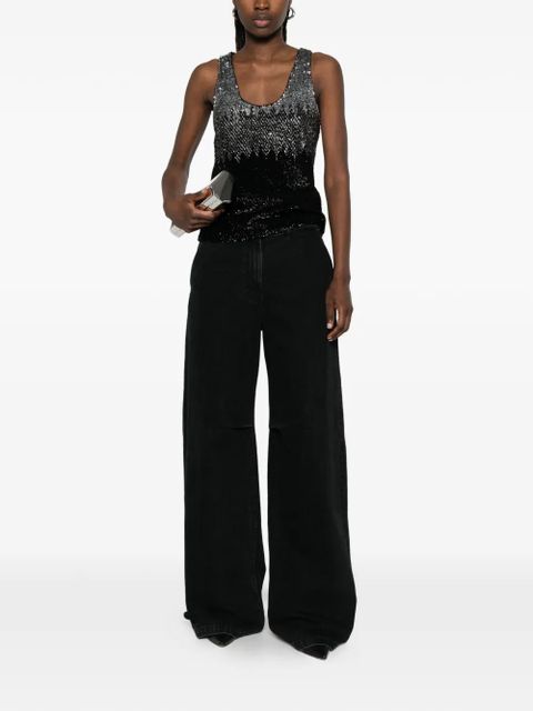 PINKO Dinko sequinned top - Black - zdjęcie produktu nr 2