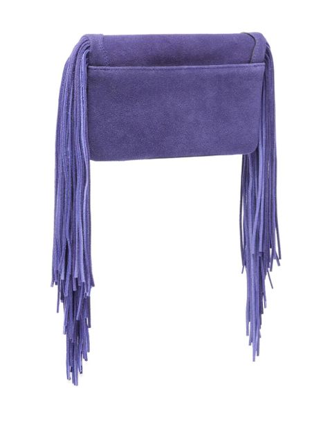 PINKO fringed-logo shoulder bag - Purple - zdjęcie produktu nr 2