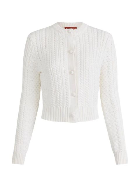 Altuzarra Patmae cable-knit cardigan - White - zdjęcie produktu nr 2