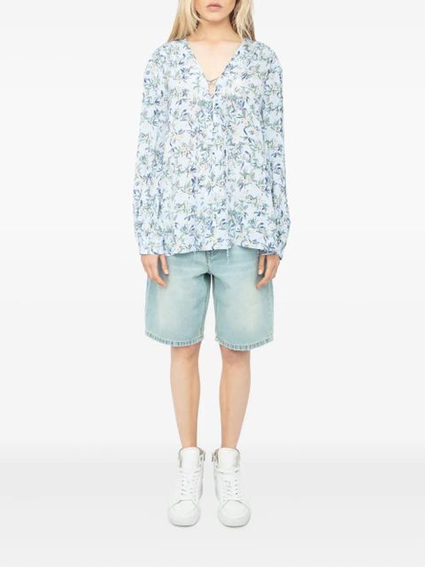 Zadig&Voltaire Tamela blouse - Blue - zdjęcie produktu nr 2