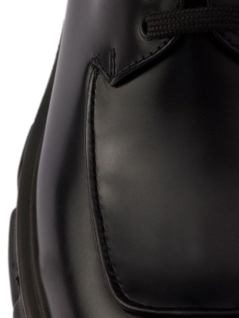 Prada Monolith lace-up shoes - Black