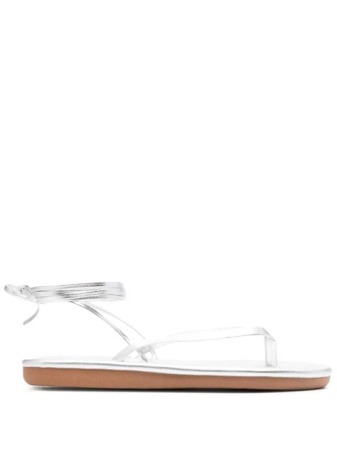 Ancient Greek Sandals Sahara leather sandals - Silver - zdjęcie produktu nr 1