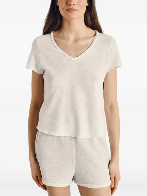 American Vintage Sonoma V-neck short-sleeve T-shirt - White