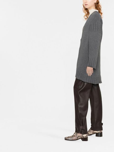 Jil Sander V-neck cashmere cardigan - Grey