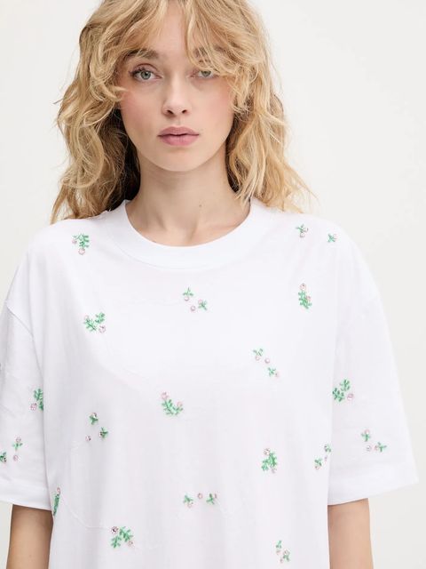 Stine Goya t-shirt dziecięcy damski kolor biały SG-PF25-T061-2366