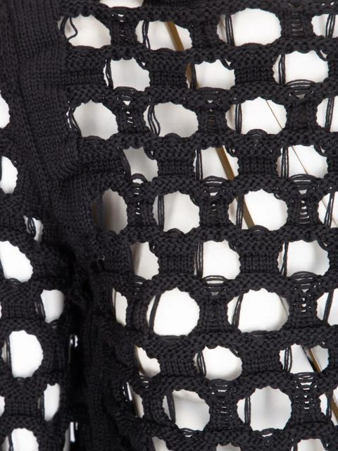 Comme Des Garçons openwork sweater - Black