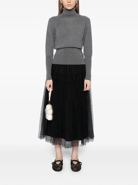 Simone Rocha fitted high-neck top - Grey