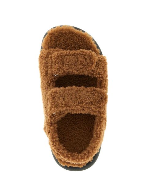 Moon Boot adjustable shearling sandals - Brown - zdjęcie produktu nr 2