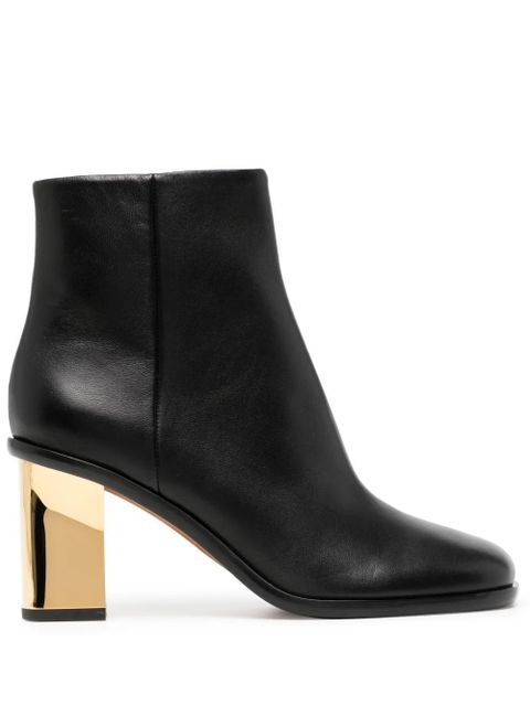 Chloé 75mm Rebecca leather boots - Black - zdjęcie produktu nr 1