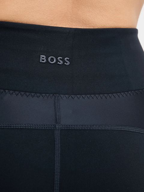 BOSS legginsy Edelman damskie kolor granatowy gładkie 50553793