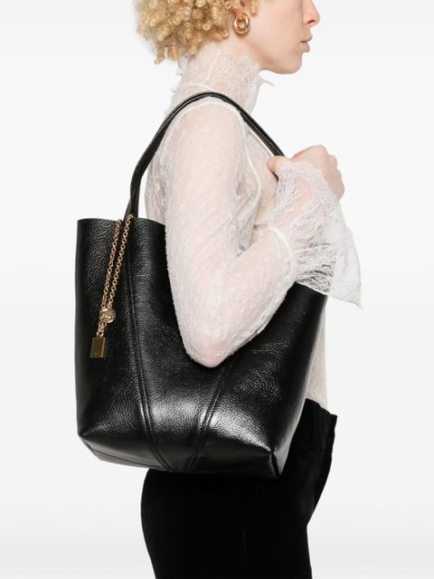 Chloé medium Spin tote bag - Black - zdjęcie produktu nr 2