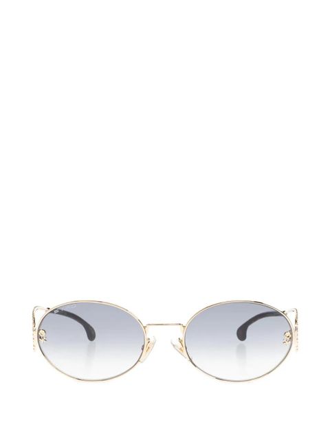 ETRO chain-detail round-frame sunglasses - Gold - zdjęcie produktu nr 1