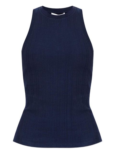 Victoria Beckham ribbed top - Blue - zdjęcie produktu nr 1