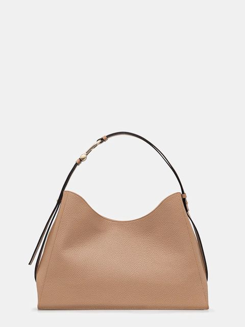 Furla torebka skórzana kolor beżowy WB01246.HSF000.YU500 - zdjęcie produktu nr 1