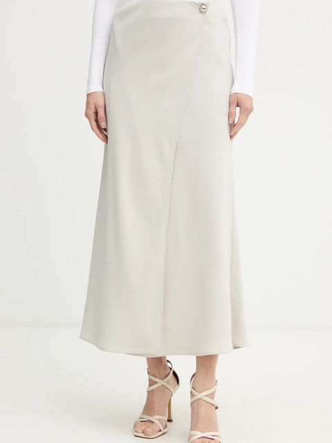 Armani Exchange spódnica kolor beżowy maxi prosta XW001243 AF16125 - zdjęcie produktu nr 1