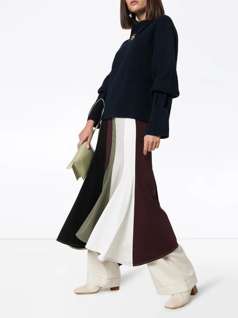 JW Anderson foldover-neck ribbed sweater - Blue - zdjęcie produktu nr 2