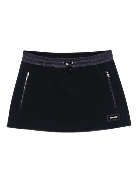 Miu Miu zip detail skirt - Blue - zdjęcie produktu nr 1