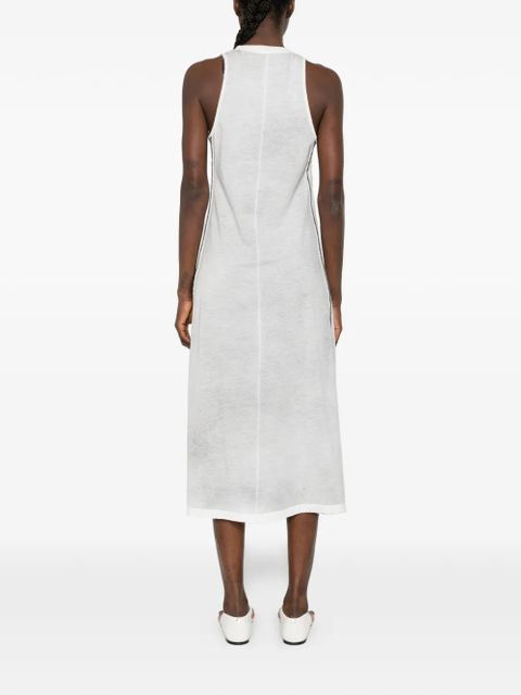 Diesel print A-line midi dress - Grey