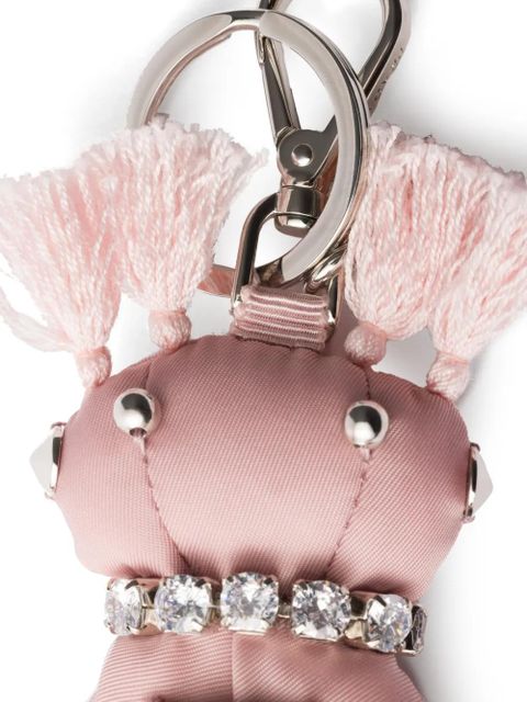 Prada tassel charm keyring - Pink